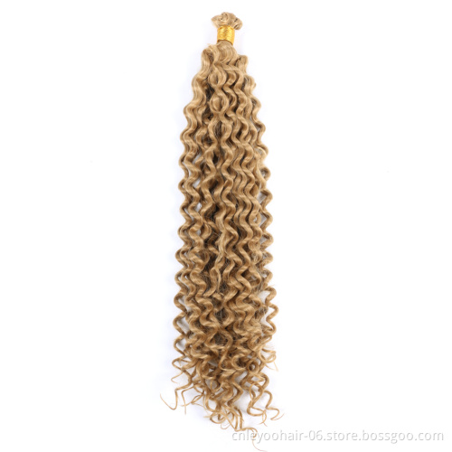 Factory 14 Inch Water Wave Crochet Synthetic Twist Hair Extension For Women Beauty
